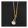 Water-drop Pendant 18K Gold Platinum Galvanized Austrian Zircon   yellow