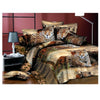 3d Active Impression Lit Housse de Couette Bâche 4pc Set Gamme Coton 001