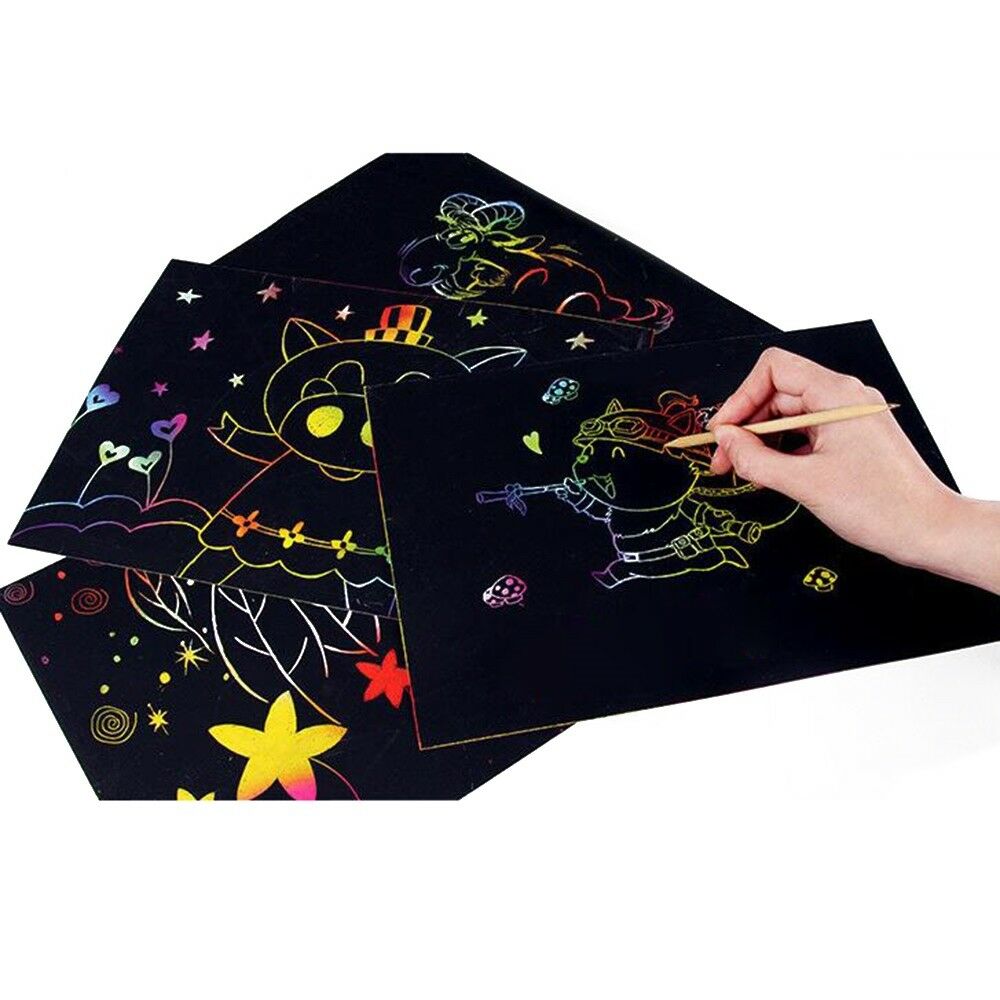 8K Scratch Paper with a Professional Pen 10pcs