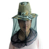 Camouflage Black Gauze Beekeeper Hat Yellow