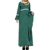 Muslimisch Damen Gewebe Langes Kleid