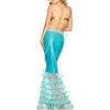 Azul Sirena Vestido Halloween Uniforme Cosplay