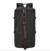 Mens Outdoor Round Bin Shape Retro Shoulder Bag with Handle zipper closure