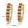 Colorful Zircon Earrings 18K Gold Platinum