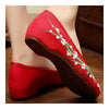 Old Beijing Cloth Embroidered Shoes Plum Blossom