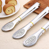 5pcs Stainless Steel Food Tongs Barbeque Tongs Steak Tongs Bread Tongs 9 inch