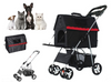 Foldable Pet Stroller Cart Travel Dog Cat Carrier Bag