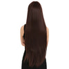 55cm Long one-Piece Straight Wig cap with lace-up Black