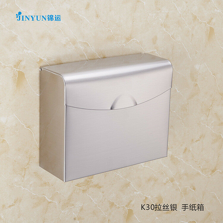 Stainless Steel Sanitary Toilet Tissue Carton  Wall Mounted K30 BRUSHED SILVER