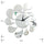3D Water-drop Mirror Wall Clock Acrylic Sticking