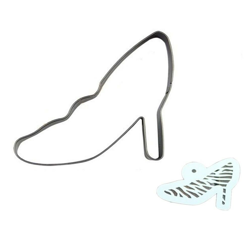 Stainless Steel Cookie Cutter Mold + Appropriate Cookie Spray/Brush Pattern 3# H