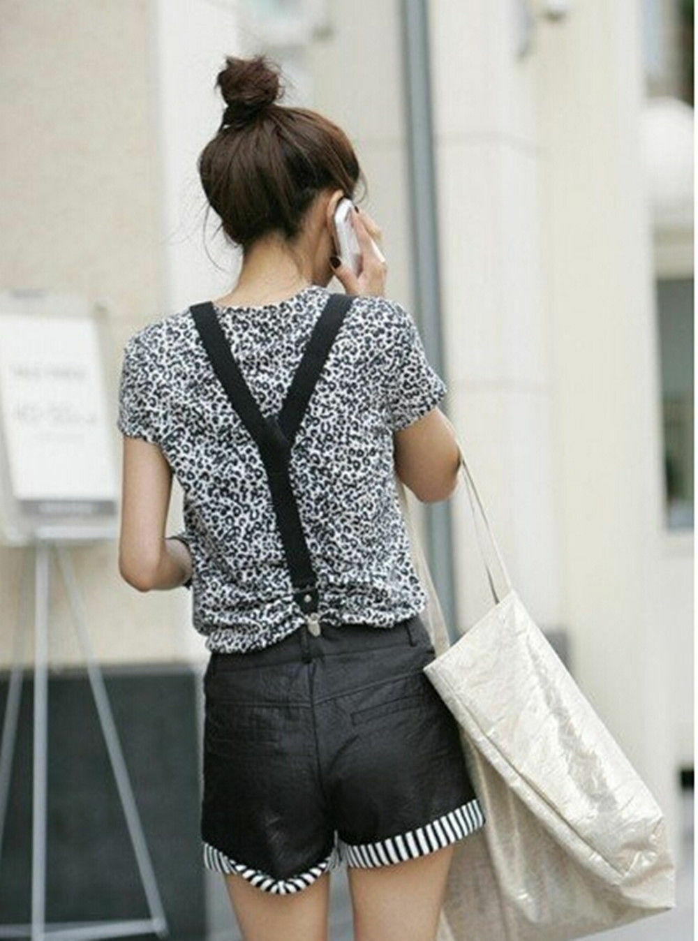 Men Women Unisex Adjustable Clip-on suspenders Elastic Braces Gallusus