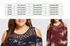Floral Lace Crochet Off Shoulder Boutique Blouse Top