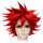 30cm Short Red Contra Warping Short Hair Cosplay Wig costume