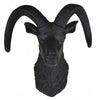 Sheep Head Wall Hanging Decoration Plastic black