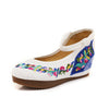 Chinese Ethnic Embroidery Inner high Heel Elevator Cheongsam Dress Shoes FANS