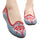 Kite Pointed Old Beijing Cloth Embroidered Shoes   blue