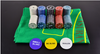 200pcs Portable Jeton de Poker Set 21 Jack Acier Étui Deux Carte Set Jeu Famille