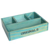 Mini Wood Table Storage Box Comestics Succulent Plant