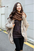 Damen Frühling Herbst Fall Kabel Freizeit Cardy Pullover Fledermaus Mantel