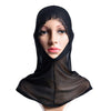 Dignified  Muslim Hollow Scarf Kerchief Hat Macrame Lace   black