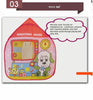 Game House with Puppy Pattern Oversized Tent for Playing House Triangle Tent