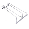 Acero Inoxidable + Iron Vino Cristal Soporte Colgante Bebida Soporte con 2 Filas