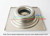 Sus304 Acier Inoxydable 15cm Carré avec 110mm Tube Déodorant Drain de Sol Us