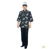 Unisex Sushi chef coat Sleeve Kinomo Japanese Restaurant Uniform Jacket ties up