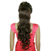 70cm Chic  Long Curled Hair Cap Wave Curl Elastic Button Ponytail Wig