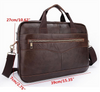 Men Briefcases Handbag Document Business Office Laptop Bag Leather Male Work Bag