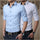 Mens Luxury Stylish Casual Dress Slim Fit T-Shirts Casual Long Sleeve