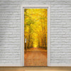 Door Sticker New 3D DIY PVC Waterproof  Door Wall Mural Fall View qd023