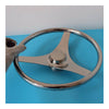 Stainless Steel Marine Steering Wheel Yacht 15.5" with hand wheel