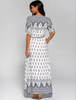 Gorgeous Boho Floral Bell Sleeves Hippie Holiday Maxi Long Dress