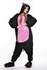 Adulte Unisexe Pyjama Costume Cosplay Animal une Pièce Combinaison Noire Cochon
