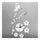 Mirror Wall Clock Living Room 3D Butterfly Flower