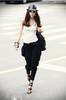 Women's Trendy Black Harem Baggy Pants Trousers