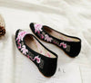 Chinesisch Vintage Ethnische Stickerei Ballerinas Marry Janes Tanz Schuhe Bling