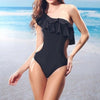 Sexy Fashionable Triangle Siamesed Swimwear Swimsuit Bathing Suit  black