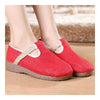 Cowhells Soft Sole Solid Color Flax Shoes Flax   red