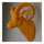 Sheep Head Wall Hanging Decoration Plastic yellow