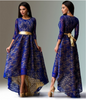Sexy Lace Swallow Tail Hi-Lo Asymmetrical Long Party Formal Event Dress