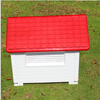 DURABLE DOG HOUSE KENENL - LARGE  BLUE / RED