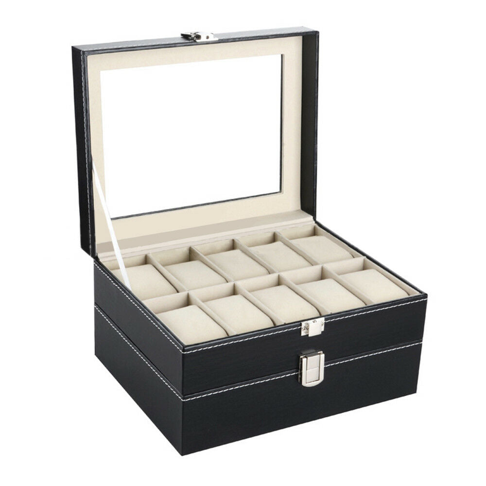 PU Watch Box Multifunctional Watch Storage Box 20 Positions