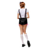 Luxury Embroidery Suspender Pants  Woman Refinement Costume Waitress Halloween