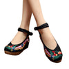 Colorful Phoenix Embroidered Shoes High Heeled Shoes Woman Cloth Shoes