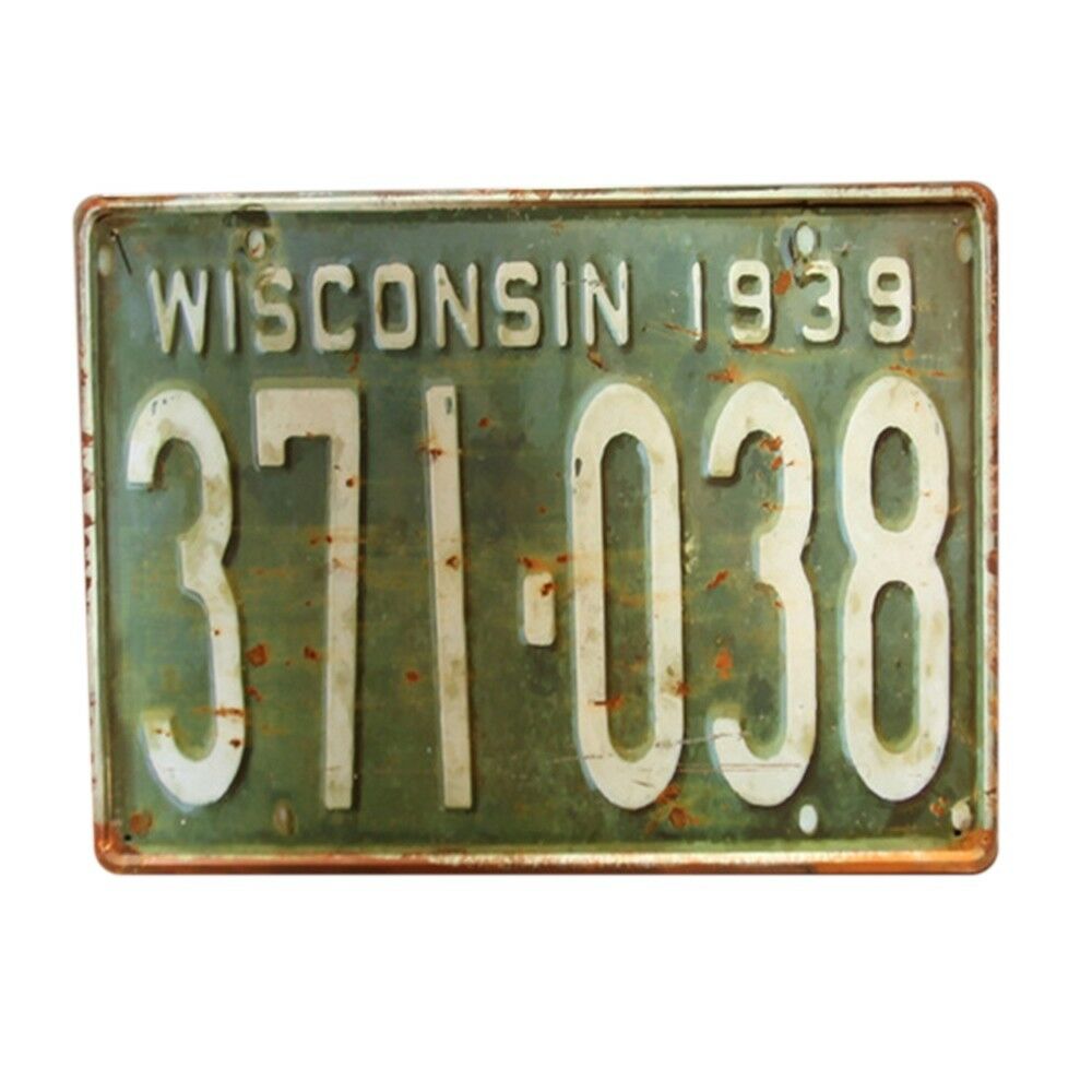 Europe Vintage Iron Car Plate Wall Hanging Decoration    T56