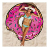 Chiffon Round Tassel Knitted Beach Towel Lantern Towel   doughnut