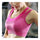 Breathable Letters Bra Shockproof Wireless Fitness Yoga Sports   red